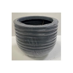 Kaemingk Jamie Plastic Round Planter Grey