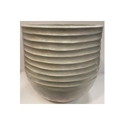 Kaemingk Jamie Plastic Round Planter Off White