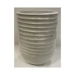 Kaemingk Jamie Plastic Round Planter Off White