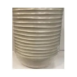 Kaemingk Jamie Plastic Round Planter Off White