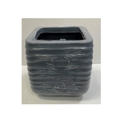 Kaemingk Jamie Plastic Square Planter Grey