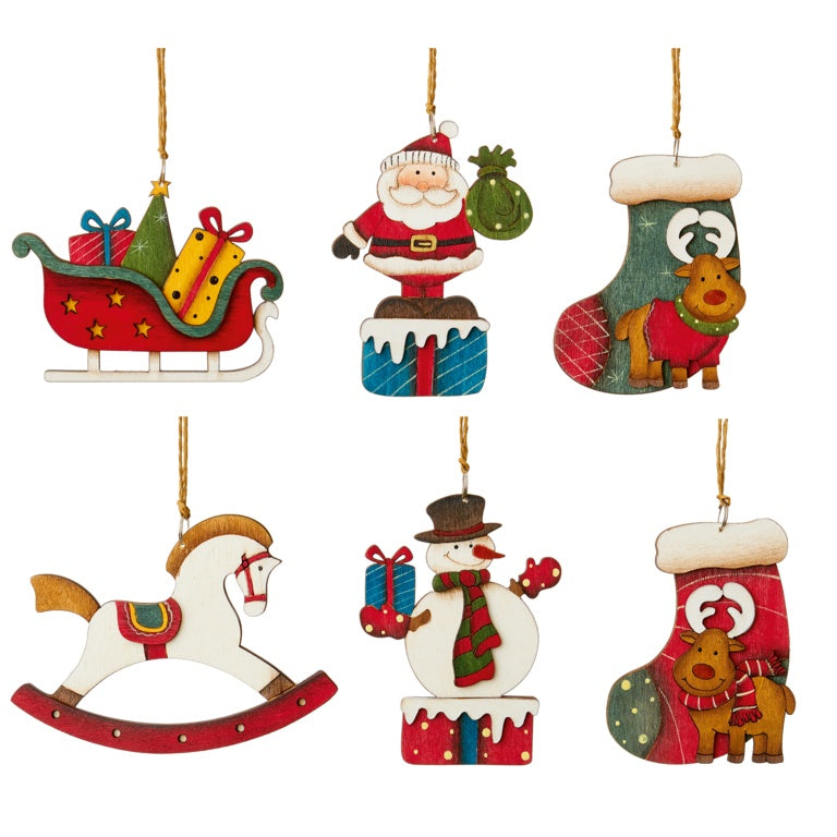 Premier Santa Snowman Reindeer Trim