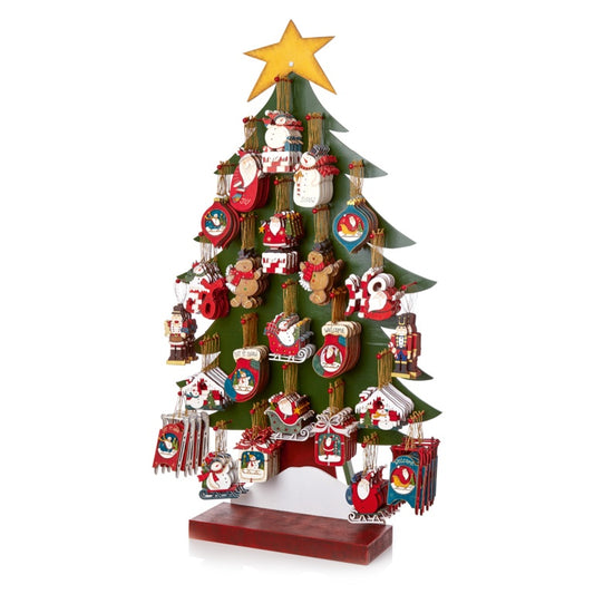 Premier Assorted Tree Trim On Wooden Tree