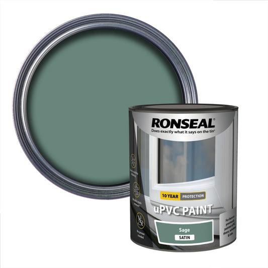 Ronseal UPVC Paint 750ml Sage Satin