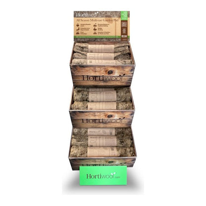 Hortiwool Wool Hanging Basket Liners Display Unit