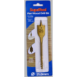 SupaTool Titanium Coated Flat Wood Drill Bits