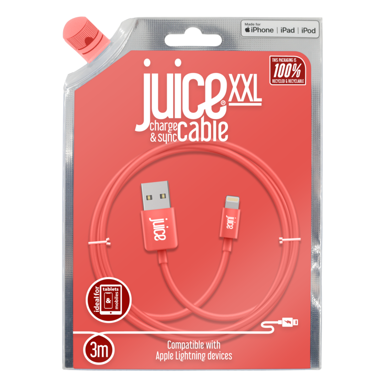 Juice 3m Round Lightning Cable