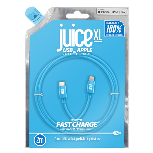 Juice 2m Round USB C Lightning Cable