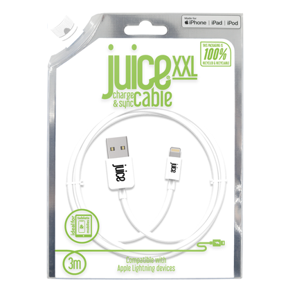 Juice 3m Round Lightning Cable