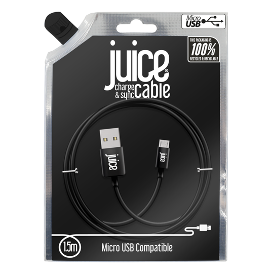 Cable micro USB redondo Juice de 1,5 m