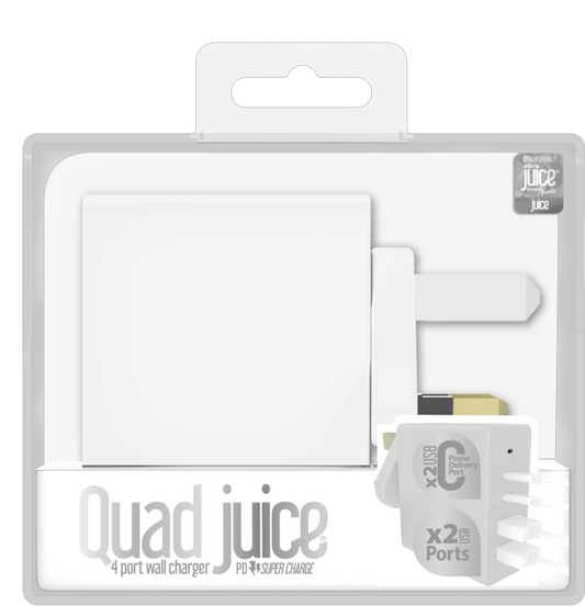 Cargador de pared Juice Mains de 4 puertos