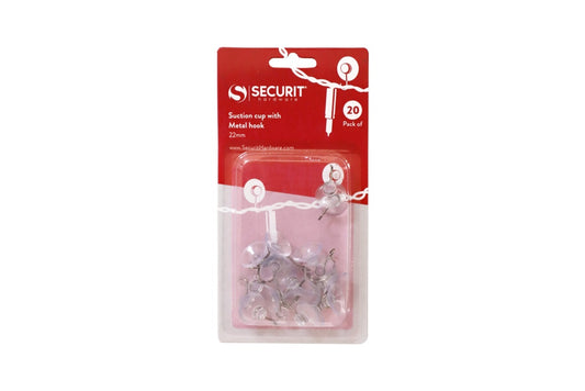 Securit Suction Cup With Metal Hook 22mm