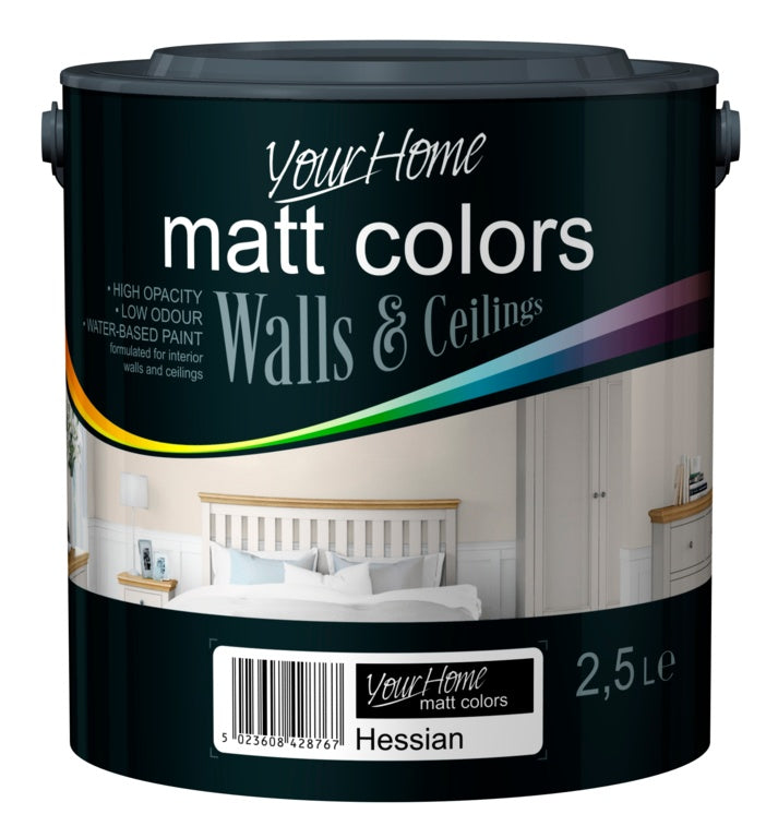 Your Home Matt Emulsion 2,5L Toile de jute