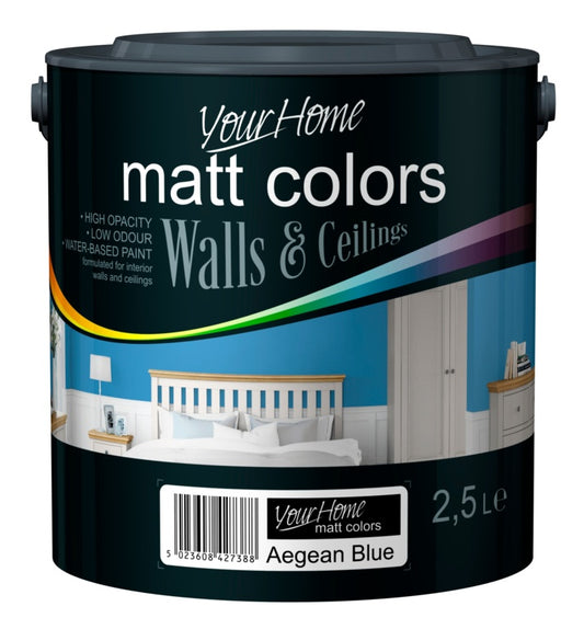 Your Home Emulsión Mate 2.5L Azul Egeo