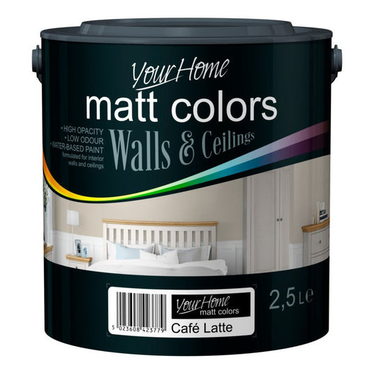 Your Home Matt Emulsion 2.5L Cafe Latte