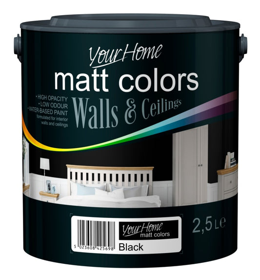 Your Home Emulsión Mate 2.5L Negro