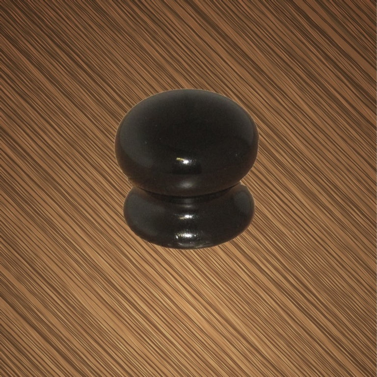Securit Ceramic Cupboard Knob Black