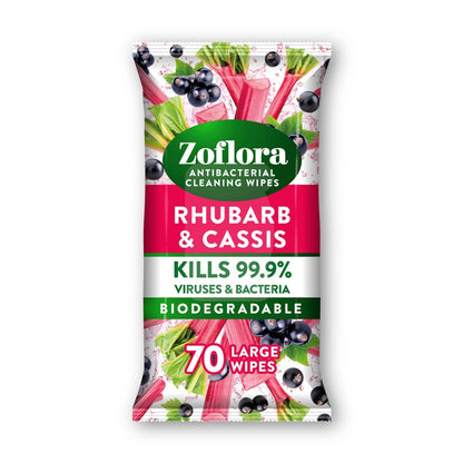 Zoflora Rhubarb / Cassis Large Wipes