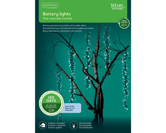 Lumineo Cascade Twinkling Tree Lights