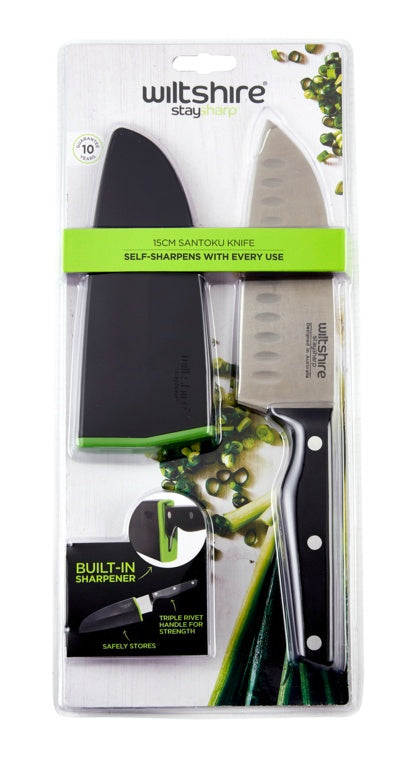 Wiltshire Staysharp Triple Rivet Santoku Knife 15cm