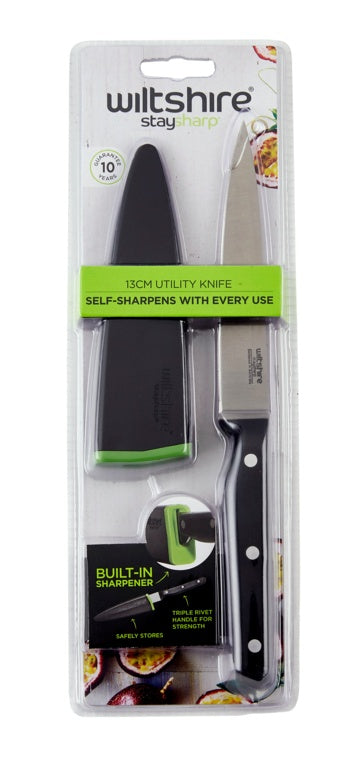 Wiltshire Staysharp Cuchillo utilitario con triple remache