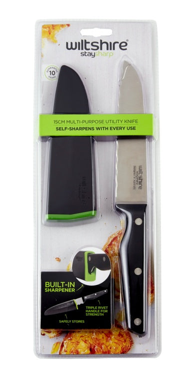 Wiltshire Staysharp Triple Rivet Multi-Purpose Utility Knife – 15cm