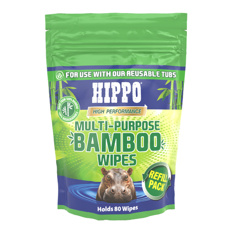 Recharge de lingettes multi-usages en bambou Hippo