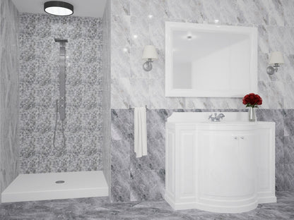 Kai Jasper Grey Marble Wall Tile 24 x 40cm 1.2m2