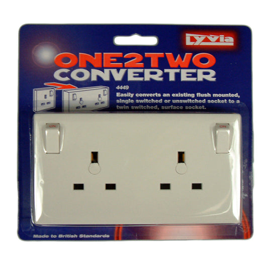 Dencon 2G 13A Converter Socket Bubble Pack