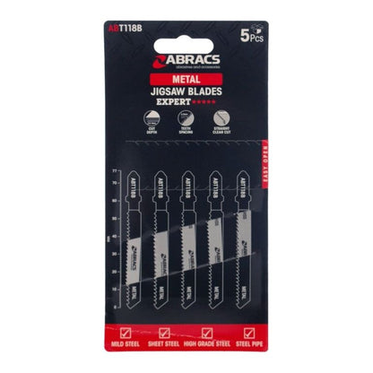 Abracs Jigsaw Blade For Metal Pack 5