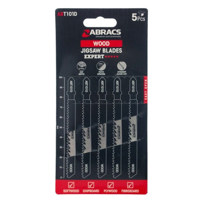 Abracs Jigsaw Blade For Wood Pack 5