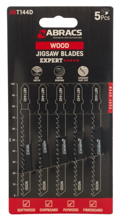 Abracs Jigsaw Blade For Wood Pack 5