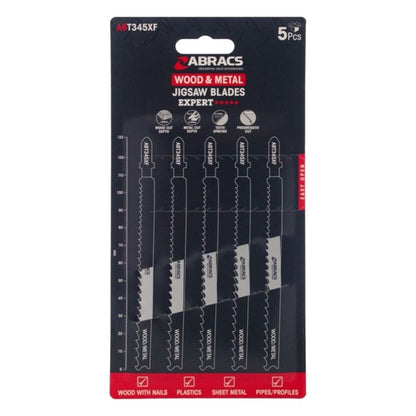 Abracs Jigsaw Blade For Wood & Metal Pack 5