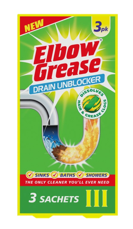 Elbow Grease Drain Unblocker Sachets