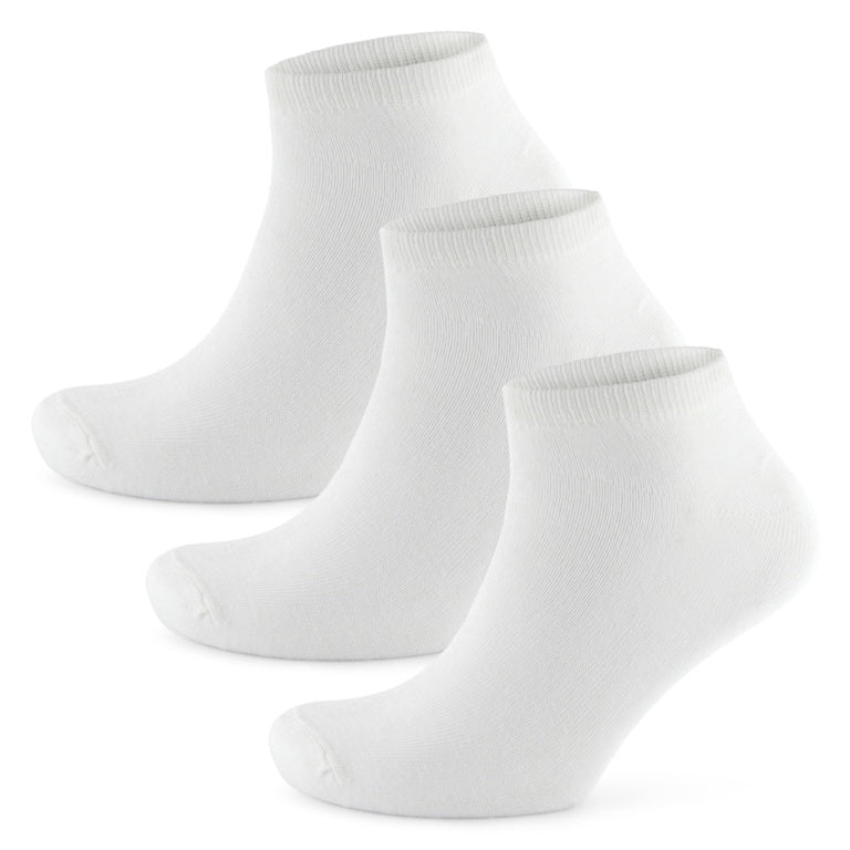 RJM Mens White Trainer Socks