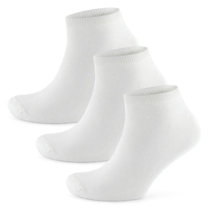 RJM Mens White Trainer Socks