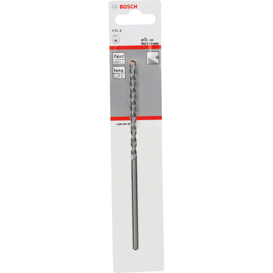 Bosch Silver Percussion Concrete Drill Bit 5.0 x 90 x 150