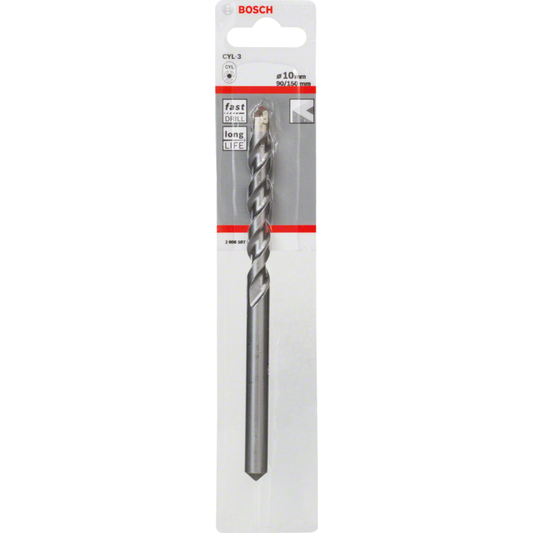 Bosch Silver Percussion Concrete Drill Bit 10.0 x 90 x 150