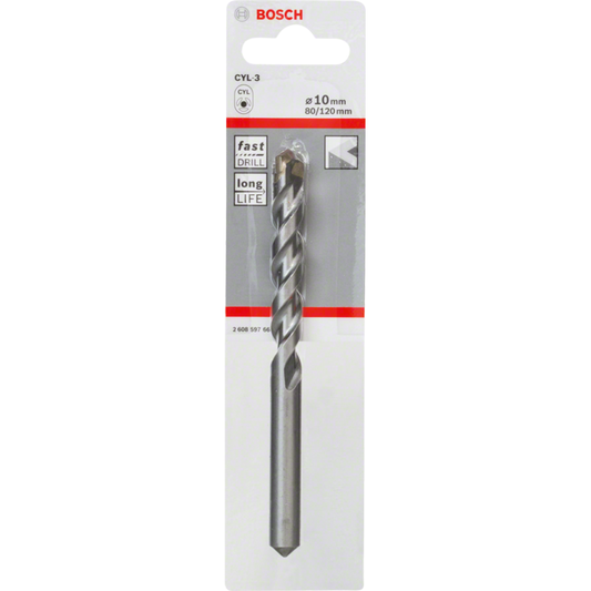 Bosch Silver Percussion Concrete Drill Bit 10.0 x 80 x 120