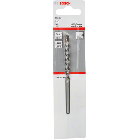 Bosch Silver Percussion Concrete Drill Bit 6.5 x 60 x 100