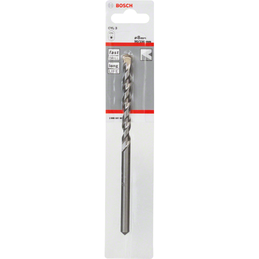 Bosch Silver Percussion Concrete Drill Bit 8.0 x 90 x 150