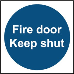 Smiths Architectural Fire Door Keep Shut Sign