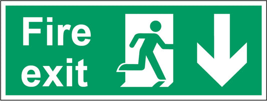 Securit Fire Exit Arrow Down