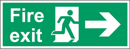 Securit Fire Exit Arrow Right