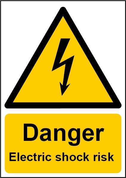 Smiths Architectural Danger Electric Shock Sign