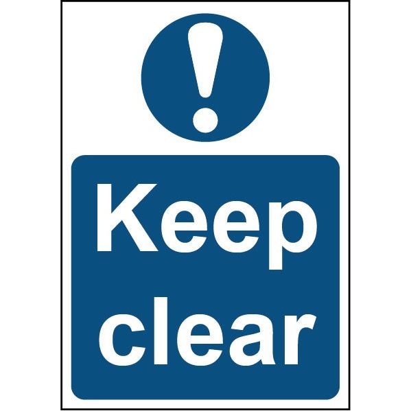 Smiths Architectural Keep Clear Blue Sign