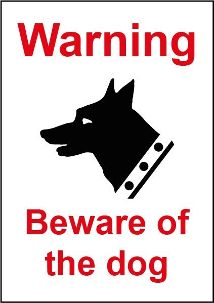 Smiths Architectural Beware Of Dog Sign