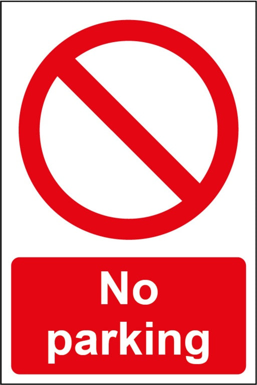 Smiths Architectural No Parking Sign 200x300mm