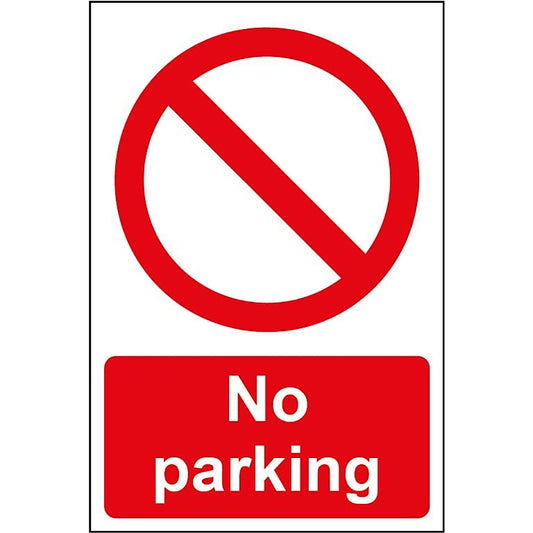 Smiths Architectural No Parking Sign 200x300mm