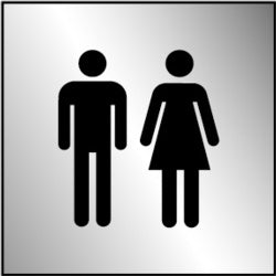 Securit Metal Toilet Symbol